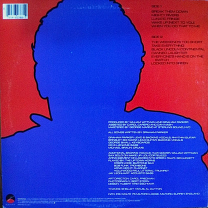 Graham Parker And The Shot : Steady Nerves (LP, Album, SP )