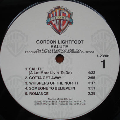 Gordon Lightfoot : Salute (LP, Album, Win)