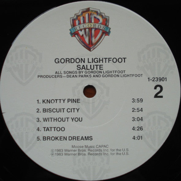 Gordon Lightfoot : Salute (LP, Album, Win)