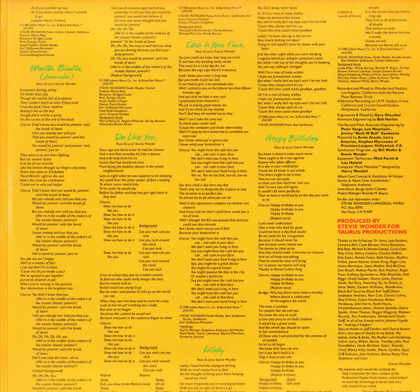 Stevie Wonder : Hotter Than July (LP, Album, RTI)