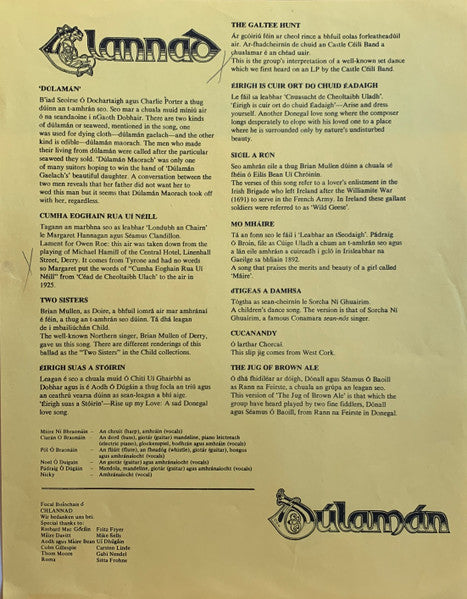 Clannad : Dúlamán (LP, Album, Tan)