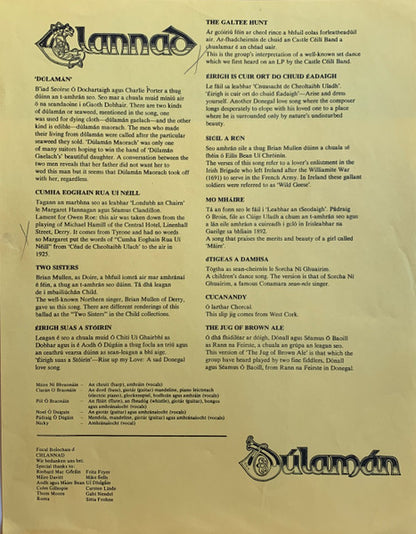 Clannad : Dúlamán (LP, Album, Tan)