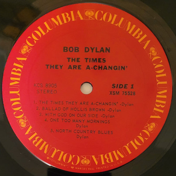 Bob Dylan : The Times They Are A-Changin' (LP, Album, RE)
