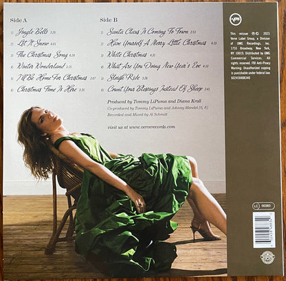 Diana Krall Featuring The Clayton-Hamilton Jazz Orchestra : Christmas Songs (LP, Album, RE, Red)