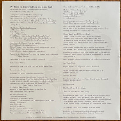 Diana Krall Featuring The Clayton-Hamilton Jazz Orchestra : Christmas Songs (LP, Album, RE, Red)