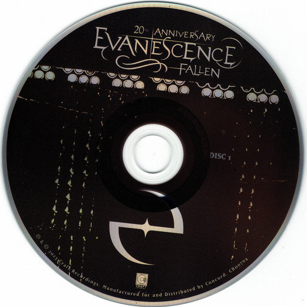 Evanescence : Fallen (CD, Album, RE, RM + CD, Comp + Dlx, 20t)