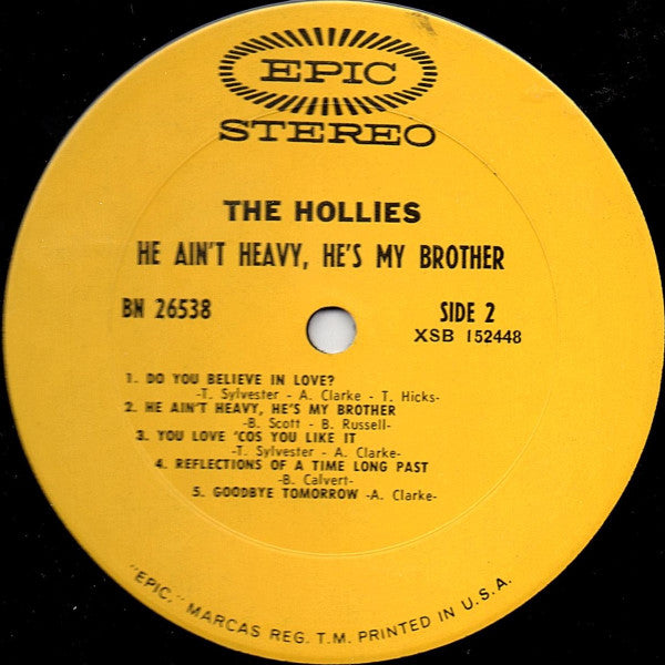 The Hollies : He Ain't Heavy, He's My Brother (LP, Album, Pit)