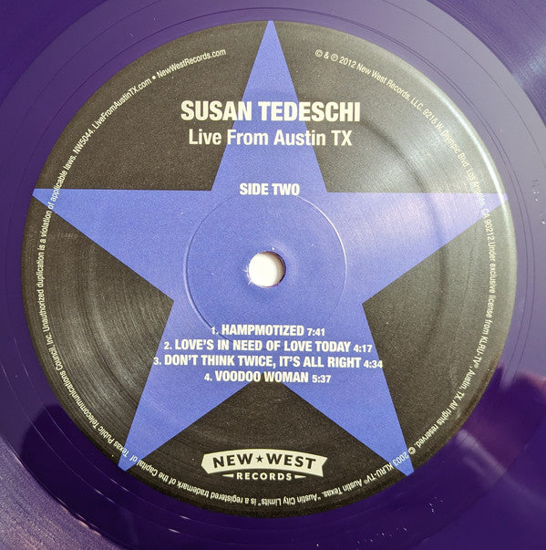 Susan Tedeschi : Live From Austin Tx  (2xLP, Album, Ltd, RP, Pur)