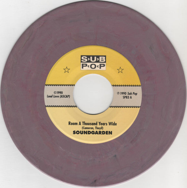 Soundgarden : Room A Thousand Years Wide b/w H.I.V. Baby (7", Single, Ltd, Gra)