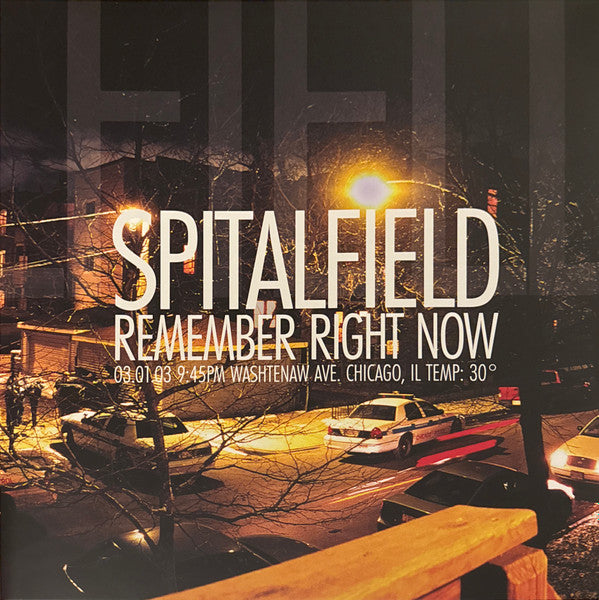 Spitalfield : Remember Right Now (LP, Album, RE)