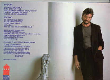 Greg Brown (3) : In The Dark With You (LP, Album, Wak)