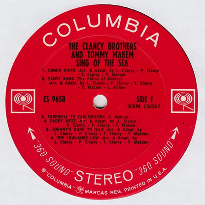 The Clancy Brothers And Tommy Makem* : Sing Of The Sea (LP, Album)