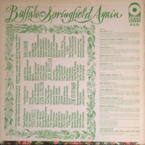 Buffalo Springfield : Buffalo Springfield Again (LP, Album, RP, PR)