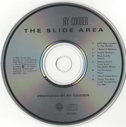 Ry Cooder : The Slide Area (CD, Album, Spe)