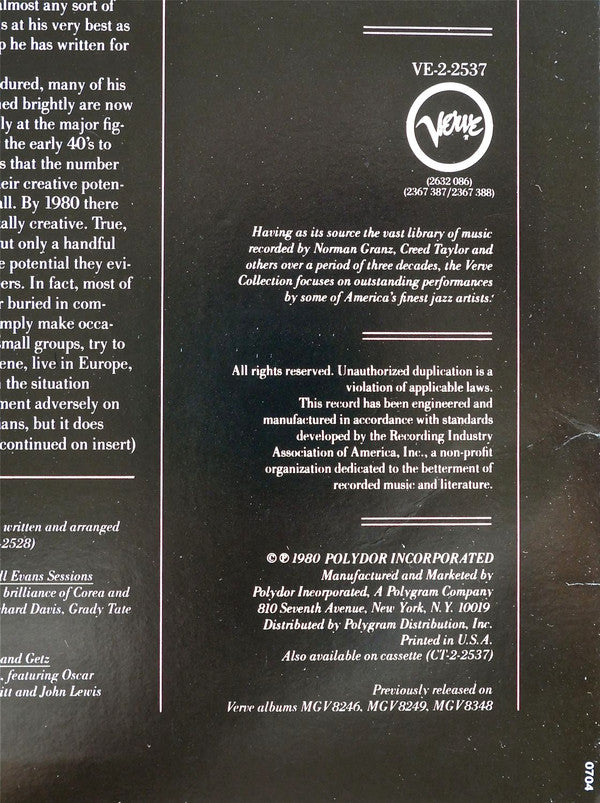 Gerry Mulligan : Mulligan And Getz And Desmond (2xLP, Comp, Mono)