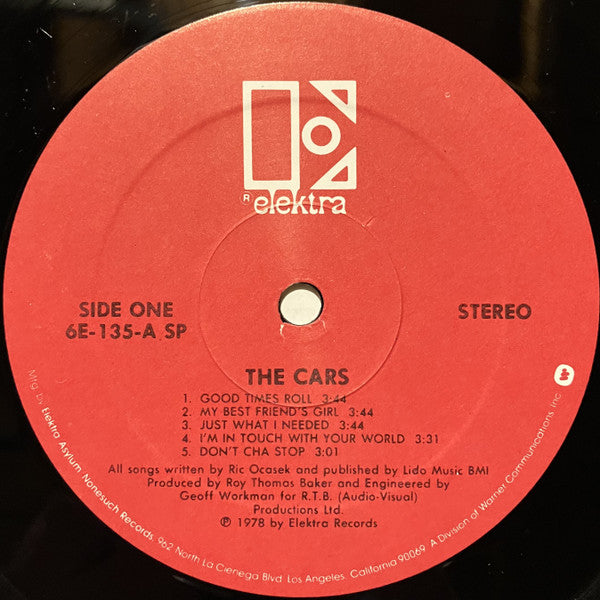 The Cars : The Cars (LP, Album, SP )