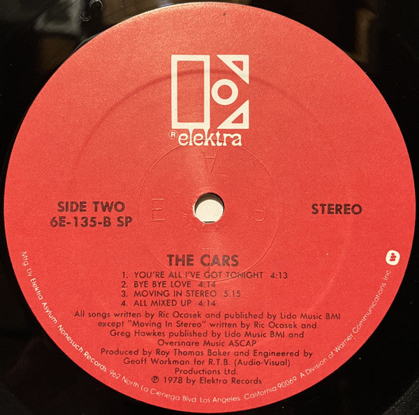 The Cars : The Cars (LP, Album, SP )