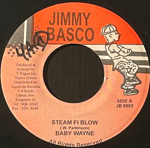 Baby Wayne, Ras Ras Crew : Steam Fi Blow / Check Ya (7", Single)