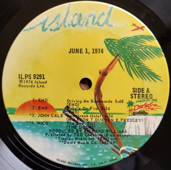 Kevin Ayers - John Cale - Eno* - Nico (3) : June 1, 1974 (LP, Album, Ter)