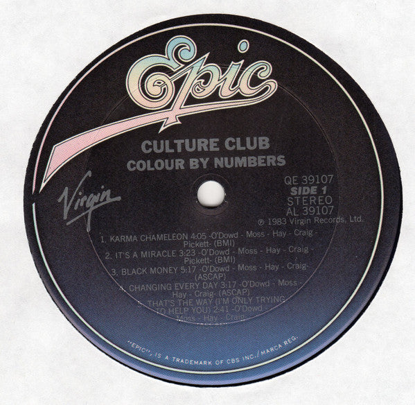 Culture Club : Colour By Numbers (LP, Album, Pit)