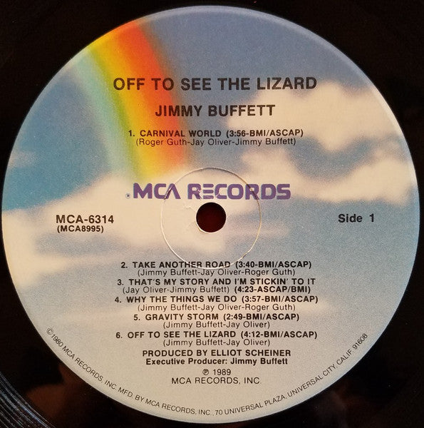 Jimmy Buffett : Off To See The Lizard (LP, Album)