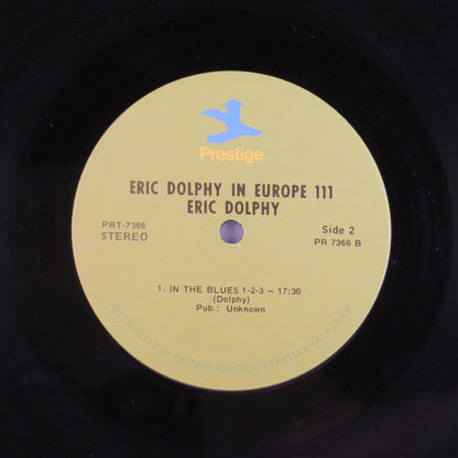 Eric Dolphy : In Europe / Volume 3. (LP, Album, RE)