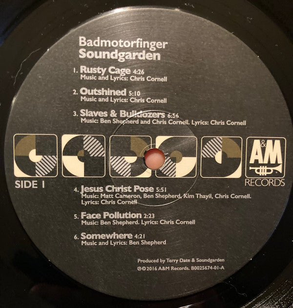 Soundgarden : Badmotorfinger (LP, Album, RE, RM, RP)