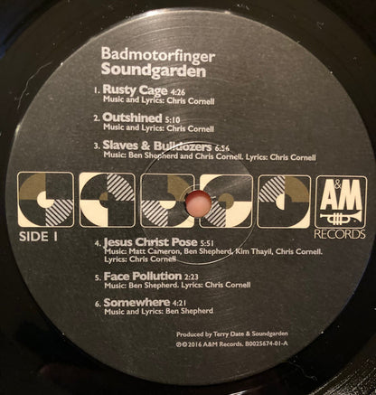 Soundgarden : Badmotorfinger (LP, Album, RE, RM, RP)