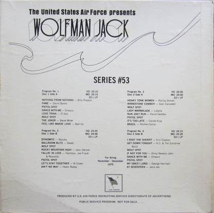 Wolfman Jack : The United States Air Force Presents Wolfman Jack: Series #53 (2xLP, Comp + Box)