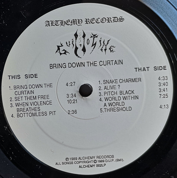 Guillotine (2) : Bring Down The Curtain (LP, Album)