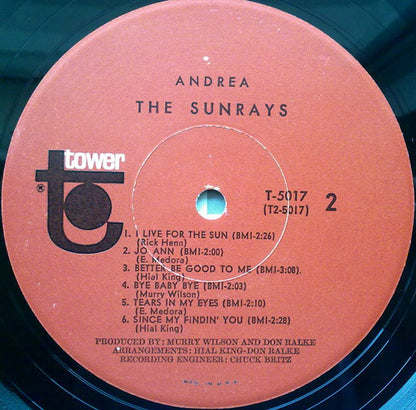 The Sunrays : Andrea (LP, Album, Mono, Scr)