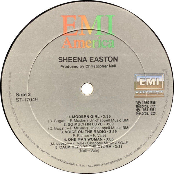 Sheena Easton : Sheena Easton (LP, Album)