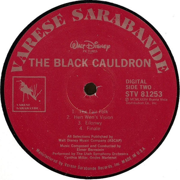 Elmer Bernstein Conducting The Utah Symphony Orchestra* : The Black Cauldron (LP, Album)