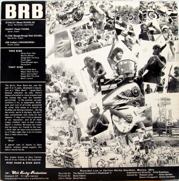 Burnt River Band : Recorded Live At Carlton Harley Davidson (LP, Ltd)