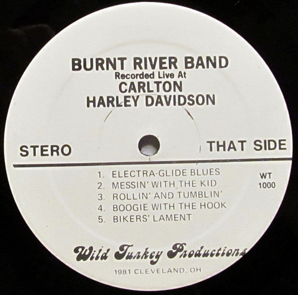 Burnt River Band : Recorded Live At Carlton Harley Davidson (LP, Ltd)