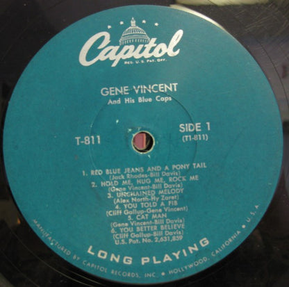 Gene Vincent And The Blue Caps* : Gene Vincent And The Blue Caps (LP, Album, Mono)