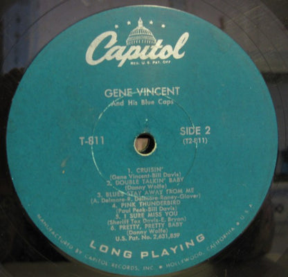 Gene Vincent And The Blue Caps* : Gene Vincent And The Blue Caps (LP, Album, Mono)