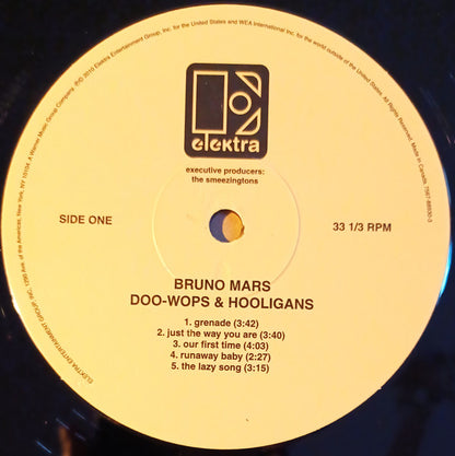 Bruno Mars : Doo-Wops & Hooligans (LP, Album, RP)