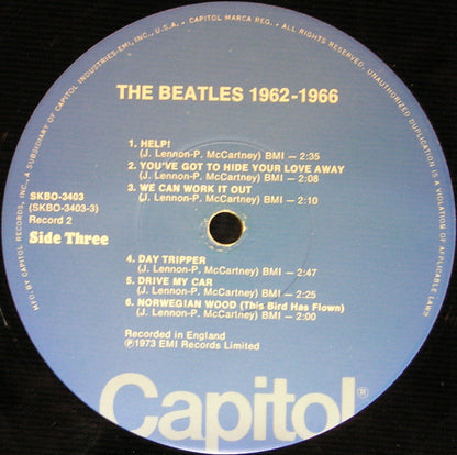 The Beatles : 1962-1966 (2xLP, Comp, RE, Blu)