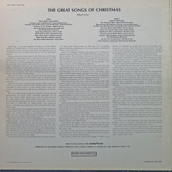 Various : Great Songs Of Christmas (By The Great Artists Of Our Time) Album Four (LP, Album, Comp, Mono, Ltd)