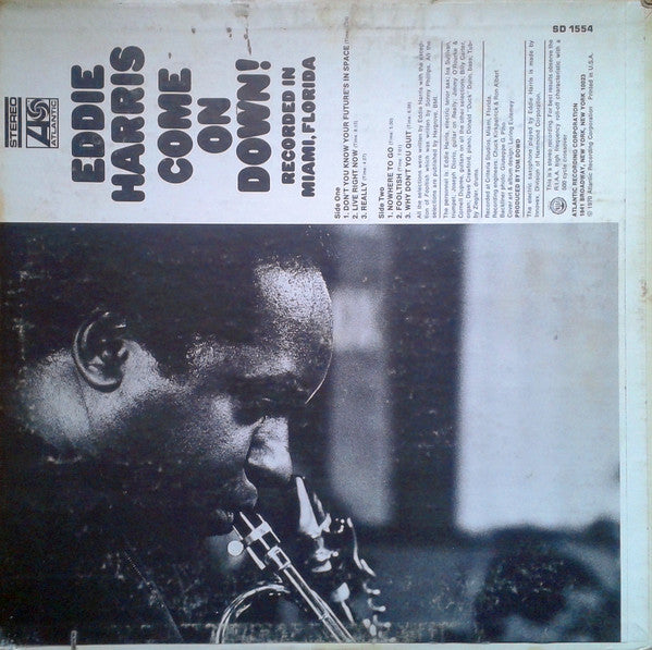 Eddie Harris : Come On Down! (LP, Album, MO)