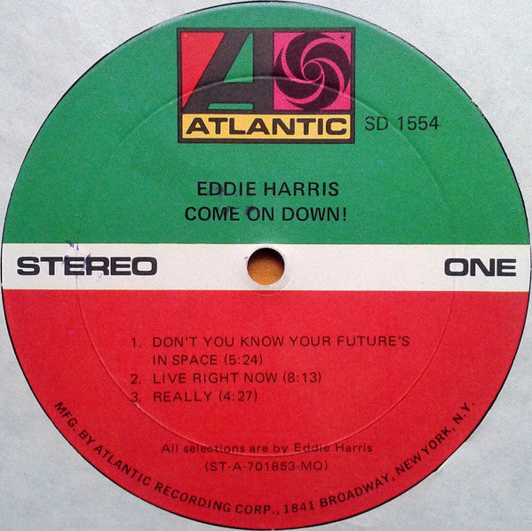 Eddie Harris : Come On Down! (LP, Album, MO)