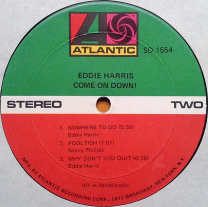 Eddie Harris : Come On Down! (LP, Album, MO)