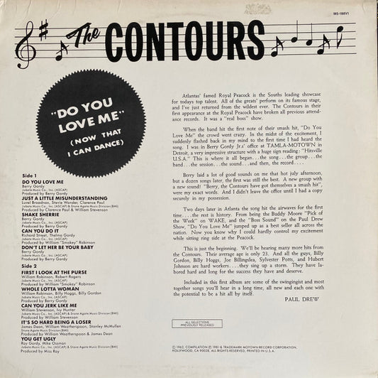The Contours : Do You Love Me (Now That I Can Dance) (LP, Comp)