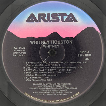Whitney Houston : Whitney (LP, Album, Club, CRC)