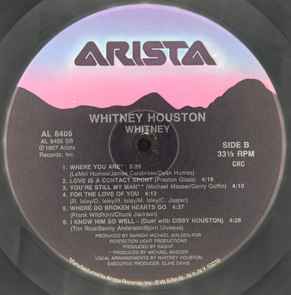 Whitney Houston : Whitney (LP, Album, Club, CRC)