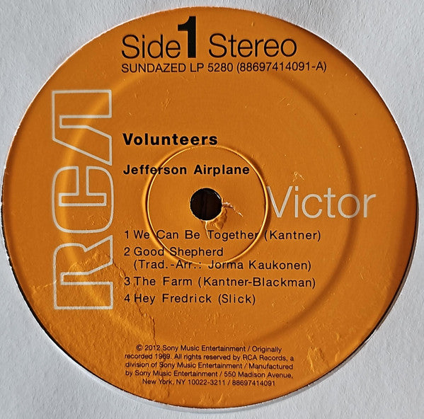 Jefferson Airplane : Volunteers (LP, Album, RE, RP, Gat)