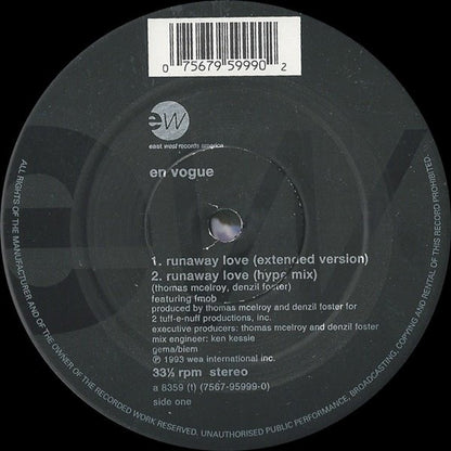 En Vogue : Runaway Love (12", Single)
