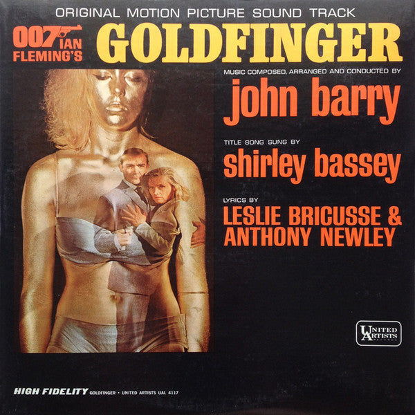 John Barry : Goldfinger (Original Motion Picture Soundtrack) (LP, Album, Mono, Pit)