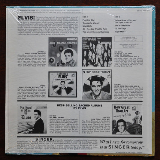 Elvis Presley : Singer Presents Elvis Singing "Flaming Star" And Others (LP, Comp, Roc)